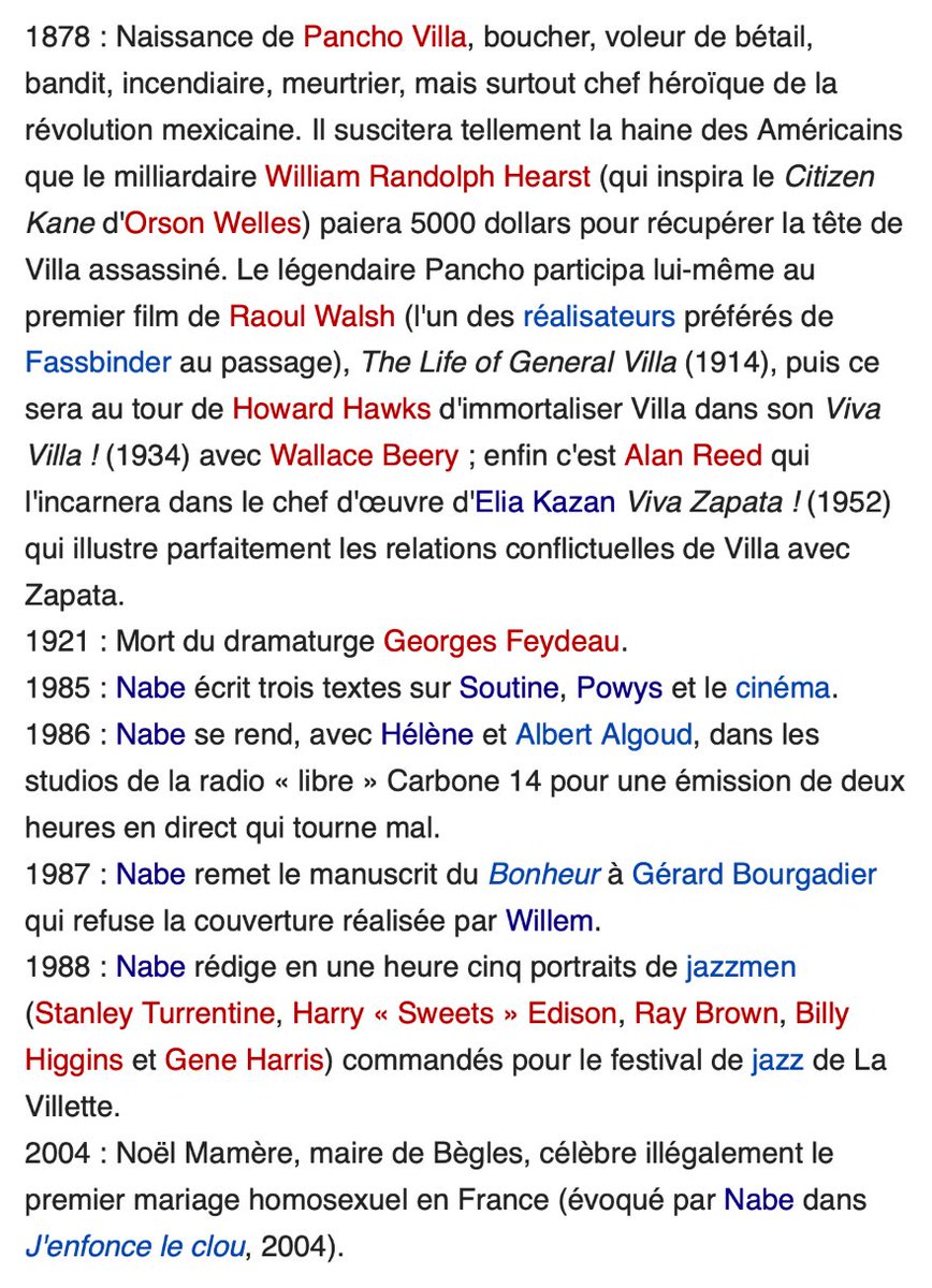 WikiNabia's tweet photo. Jour pour jour : le 5 juin... 

Sur Elia Kazan : https://t.co/w2CYbQJR7V 
Sur Chaïm Soutine : https://t.co/34BQAD1uz0 
Sur John Cowper Powys : https://t.co/7rsSK7I0GL 
Sur le cinéma : https://t.co/q9oUZ77SGA
Sur Willem : https://t.co/ppjp2Boo8V

@marcedouardnabe https://t.co/TfjLQDOGHY