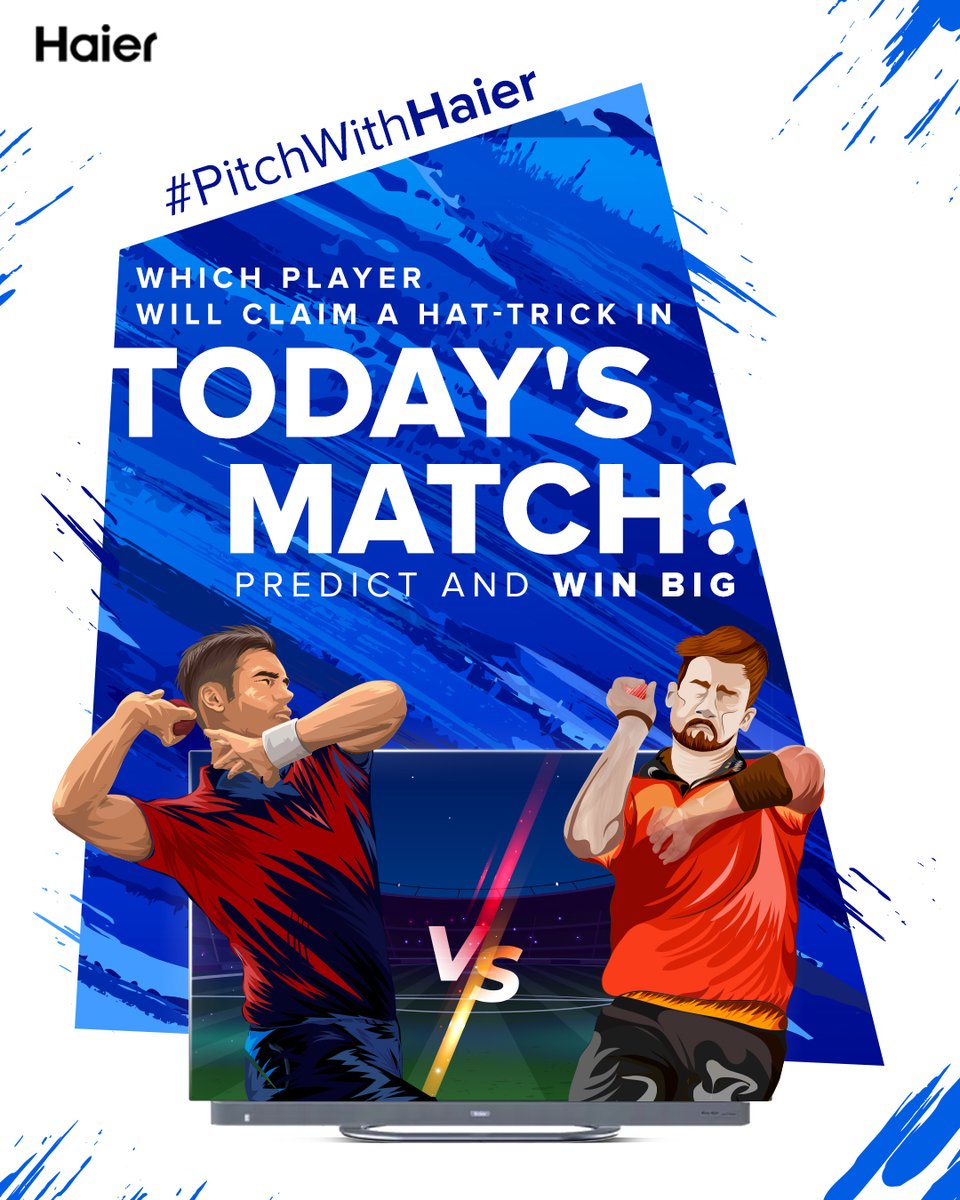 #ContestAlert Who will be the hat-trick hero today? Predict now and get a chance to win exciting prizes. Contest Rules - 1️⃣ Follow @IndiaHaier 2️⃣ Tag 3 people and make sure they follow @IndiaHaier