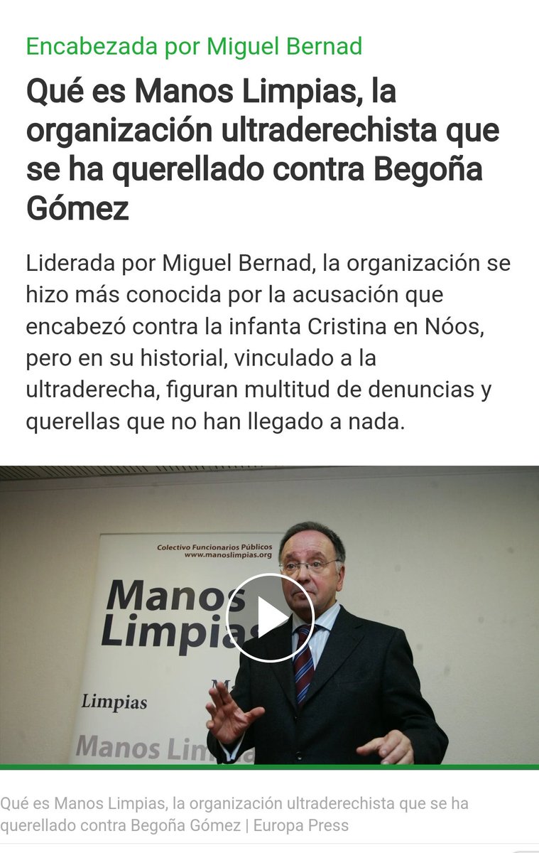 En 2015, otra denuncia fake de Manos Limpias hecha con recortes de prensa, me causaría un calvario mediático, antes de archivarse. Sin rigor, impulsadas por un ultraderechista, sus denuncias son chapuzas jurídicas acompañadas de ataques en medios. Mismo patrón con Begoña Gómez.