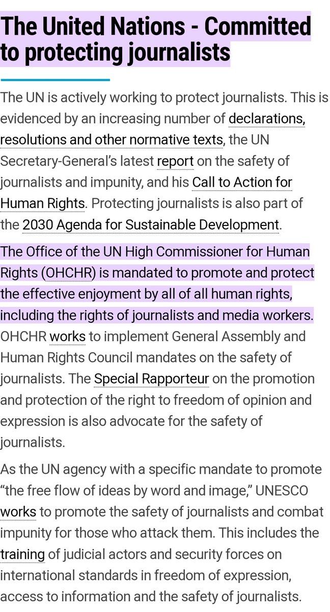 Journalists and crew are trying to do a job, especially when reporting from live situations. They are not supposed to be targeted or assaulted by police or Govt. un.org/en/safety-jour….