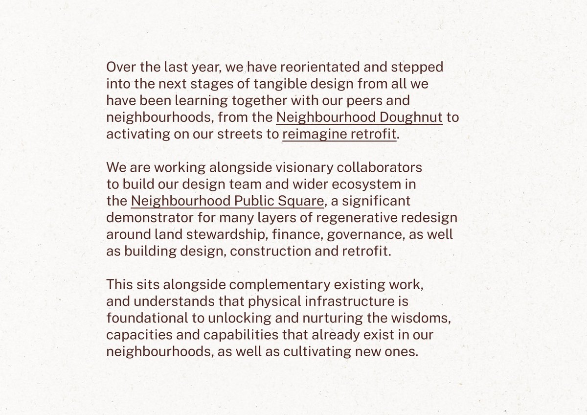 We humbly share this as part of our Neighbourhood Public Square publication as we shape physical infrastructure for challenges + abundant possibilities ahead, including what climate modelling means for the criticality of neighbourhood civic infrastructure. bit.ly/Neighbourhood3