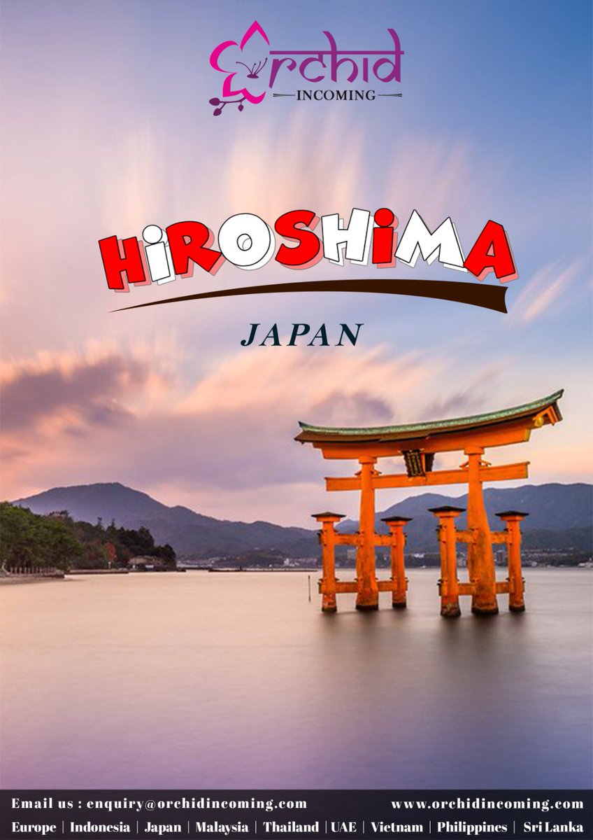 Explore Hiroshima: Where Peaceful Beauty Prevails. Explore Japan With Orchid Incoming to know more email enquiry@orchidincoming.com 

#orchidincoming #orchidonline #japantour #hiroshima #citytour #FIT #grouptour #experience #Adventure #TravelGoals