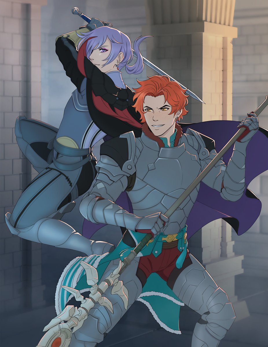 deerinspotlight's tweet photo. #FE3H Yurivain Battle Couple for #SylvainRarepair2024 https://t.co/MY11l4pvJh