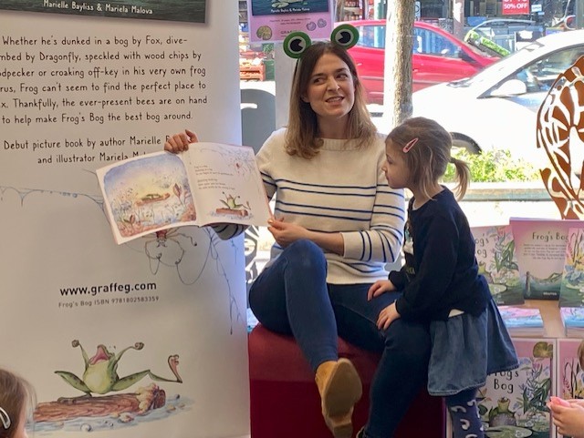 It's Take Our Daughters and Sons to Work Day! Hmmm...here's what happens when I take the girls to readings. I call it 'Instant Limpet Mode'. Pictures taken last year at @drakebookshop & Tolworth Library @kinglibheritage #kidlit #authorlife