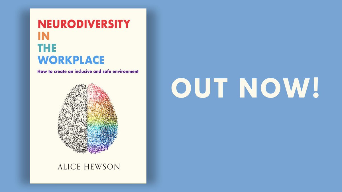 Happy publication day to @4licerose, her debut book #NeurodiversityInTheWorkplace is out today! 🧠 Alice walks you through how to promote systemic inclusion, cultivate community and create an open dialogue to help ensure the workplace is a positive place that you want to be in