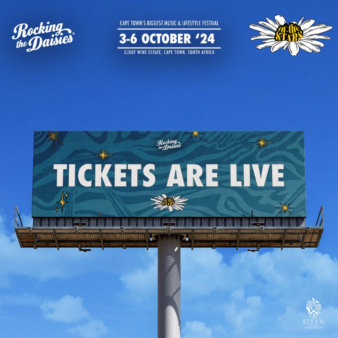 Your tickets are LIVE! 🎫 Head to our website to browse through various ticket options and secure yours NOW. 🔒 We’ll see you soon! 🔜 #RockingTheDaisies #Daisies2024 #SteynEntertainment 🔗: rockingthedaisies.com/ct/passes/