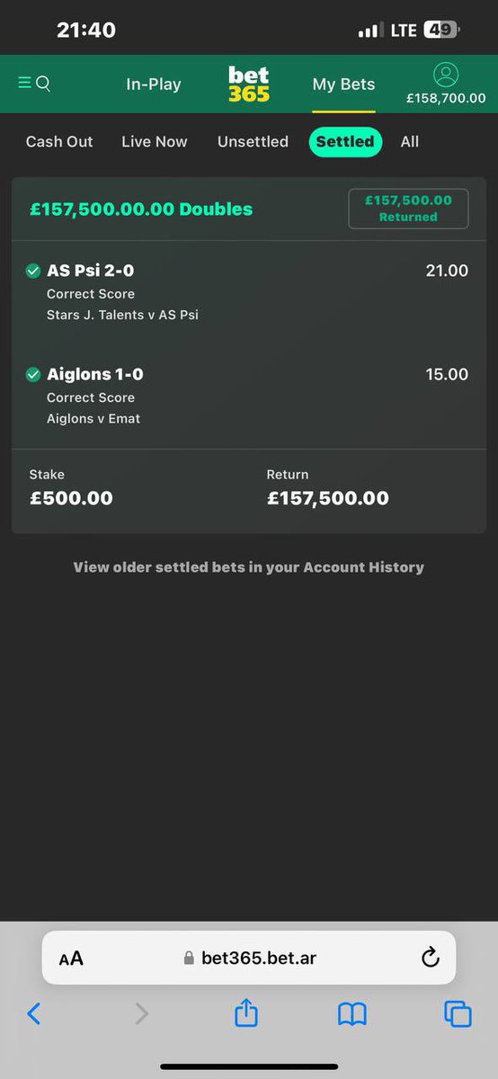 Firstclassbet56's tweet image. Amazing 🤩 results 
Over 150£k won yesterday.
People in my channel keep winning with me everyday. 
Don’t miss out the next game, click the link in my bio to join my telegram platform