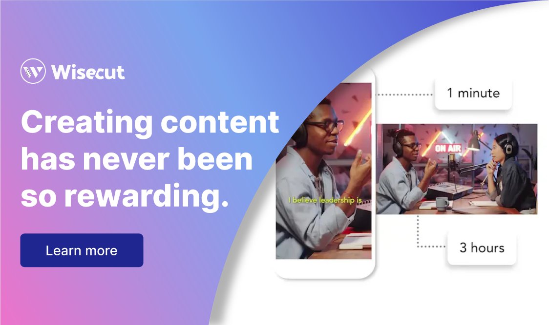 Are you tired of spending hours editing your videos? Wisecut is here to revolutionize your video creation process. Let’s dive into why you should choose Wisecut and how it can transform your content: Visit Wisecut now! bit.ly/4d6fsVa #AIvideotool #AItools