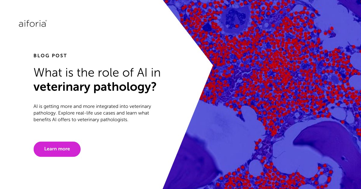 🐾 Veterinary pathology plays a crucial role in maintaining animal and, by extension, human health. Learn how AI revolutionizes disease diagnosis and research, enhancing accuracy and saving time: hubs.la/Q02tVs5X0 #veterinarypathology #NationalPetMonth #AI