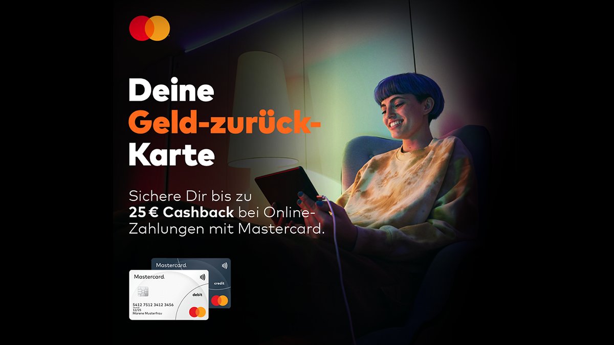 Mit Mastercard® profitieren! So einfach geht‘s: Bis zum 30. Juni 2024 bekommen norisbank Kunden bei Online-Zahlungen mit Mastercard insgesamt bis zu 25 Euro gutgeschrieben. norisbank.de/ueber-uns/nori…