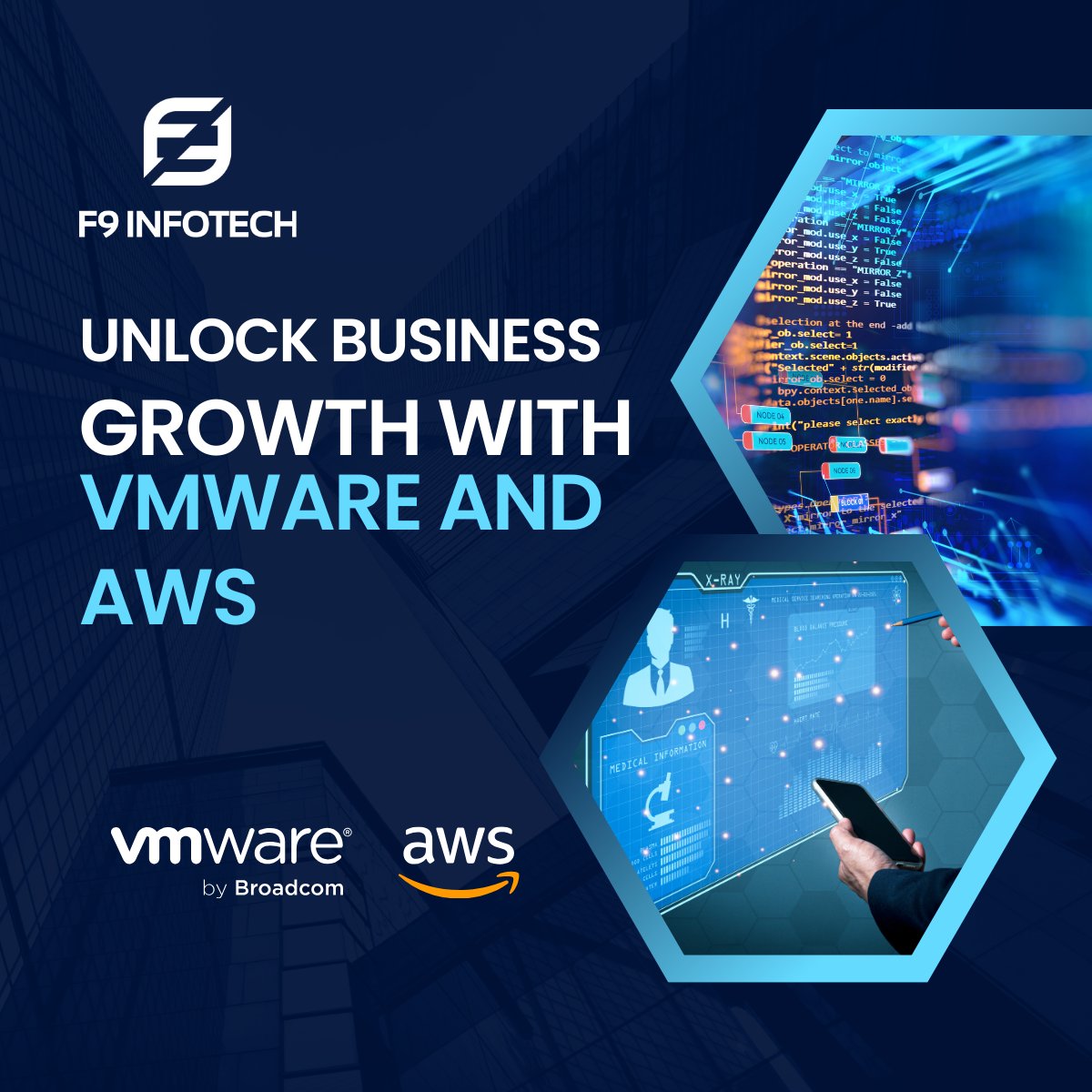 F9Infotech's tweet image. Make the leap from outdated data centers to propel your business forward with VMware Cloud on AWS, part of F9 Solutions. Access over 200 AWS services, enabling unparalleled savings and innovation in the cloud.
#VMware #AWS #AWSIntegration #VMwareAWS #CloudEfficiency