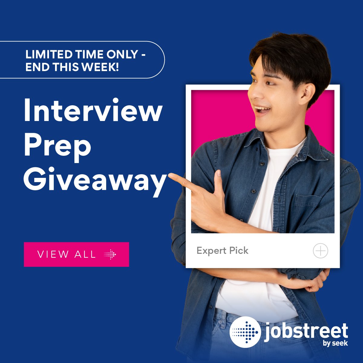 JobstreetSG's tweet photo. This is your chance to get #BetterMatches by improving your interview game!
Complete all videos by this week to claim your rewards. 🎁

🔗: https://t.co/5vl622GEe5

#CareerHub #InterviewCollection
#BetterMatches #JobstreetbySEEKSG https://t.co/iM4M9XZMfk