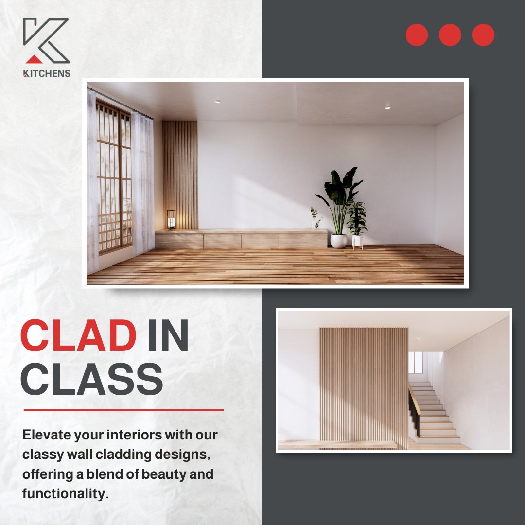 Elevate your interiors with our classy wall cladding designs, offering a blend of beauty and functionality.

🔸Call Us On +971-68822644 🔸

#dubai #sharjah #ClassyCladding #WallDesign #InteriorElevation #KKitchens #FunctionalBeauty #DesignInnovation #HomeUpgrade