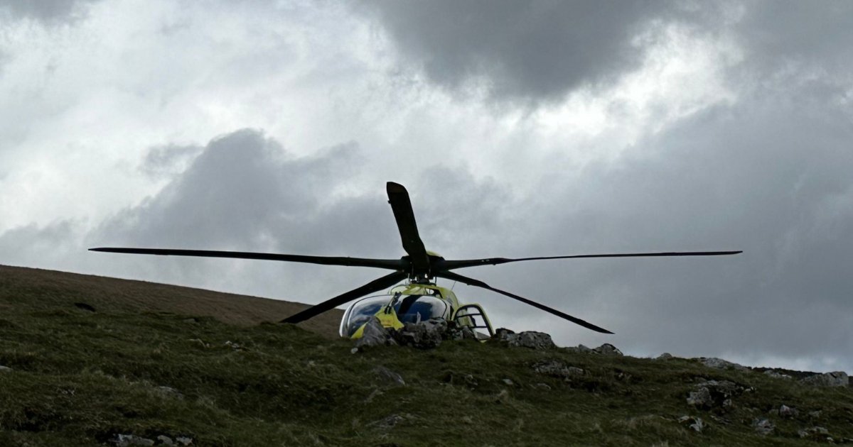 Peek-a-boo! This image of our aircraft peeking over the rocks on Pen-y-ghent was taken by TCM Will N. The hills & mountains of #Yorkshire, need to be navigated with care to ensure we reach our patients as quickly & safely as possible. #PhotoOfTheWeek #ViewFromTheCrew