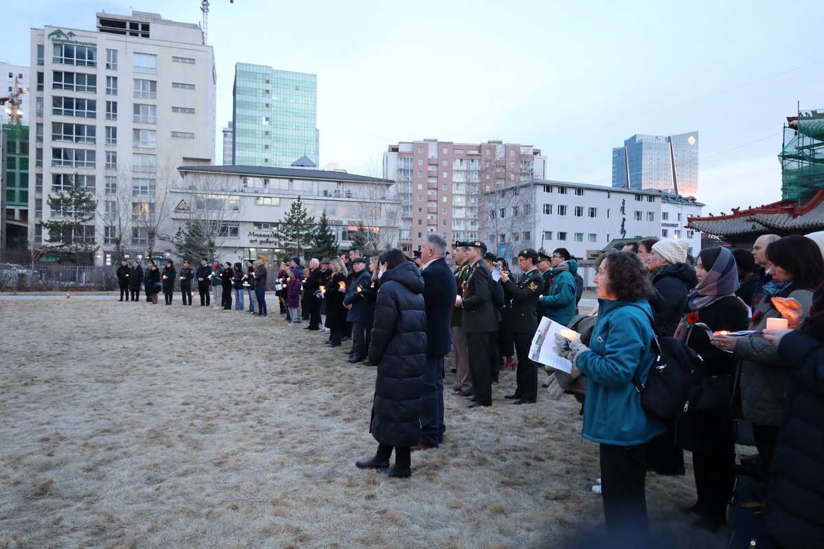Today, Australians reflect, honour and remember our 🇦🇺 & 🇳🇿  servicemen & servicewomen for #AnzacDay. Thank you to all who joined us in our Dawn Service here in Mongolia. #LestWeForget  #AnzacDay2024