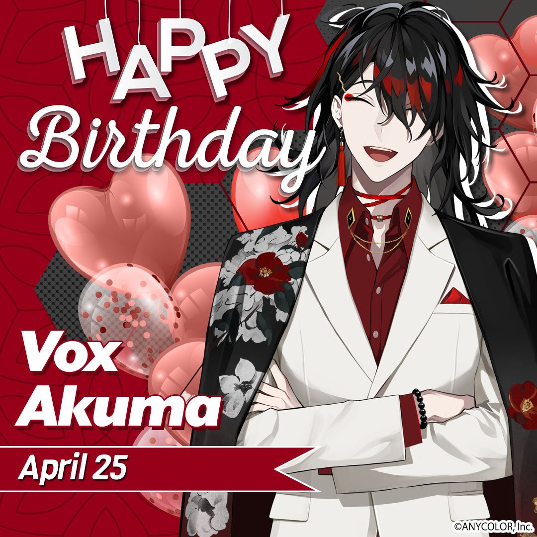 NIJISANJI EN Official (@nijisanji_world) on Twitter photo Happiest birthday to <a href="/Vox_Akuma/">Vox Akuma 👹🧧NIJISANJI EN</a>, our demon lord from the past! 👹🧧
#AkumaClanniversary2024 #NIJISANJI_EN Happiest birthday to <a href="/Vox_Akuma/">Vox Akuma 👹🧧NIJISANJI EN</a>, our demon lord from the past! 👹🧧
#AkumaClanniversary2024 #NIJISANJI_EN
