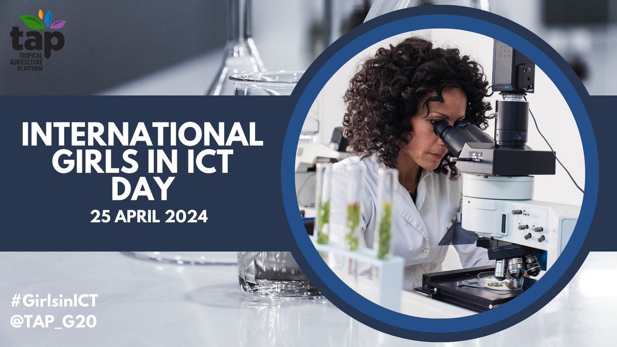 We're celebrating #GirlsinICT! TAP is mainstreaming women's empowerment by providing access to: 👩‍💻 ICTs & digital technologies 👩‍🌾 Innovative solutions for agricultural research & extension 👩‍💼 Opportunities for socio-economic advancement Close the gender inequality gap with us!