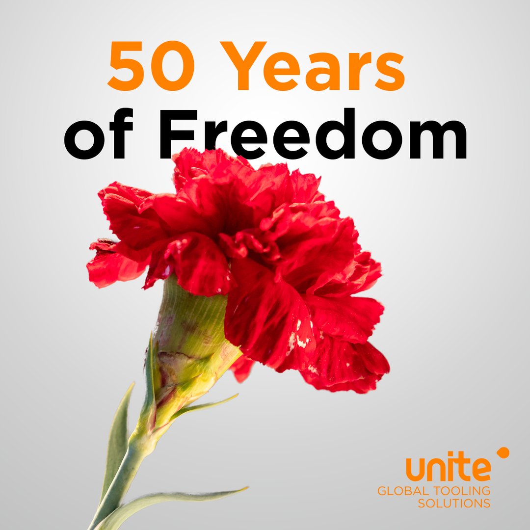 unite_tooling's tweet photo. Celebrating 50 years of Freedom and Democracy today! 🎉

Thanks to the bravery of our April heroes, Portugal stands as a vibrant global and open economy. 🌍 As a 100% export company, we‘re immensely grateful to all who‘ve played a part in this journey! ��� https://t.co/PJlVIUzDiu
