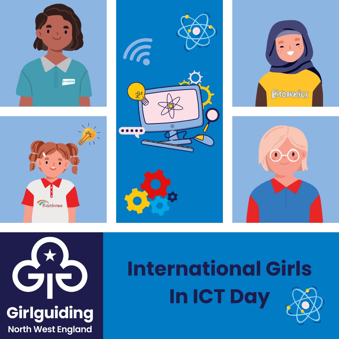 Today is International Girls in ICT Day! This day aims to show the importance of girls having the opportunity to get involved within the information and technology field. At Girlguiding North West England we are really proud to help girls know they can do anything!✨