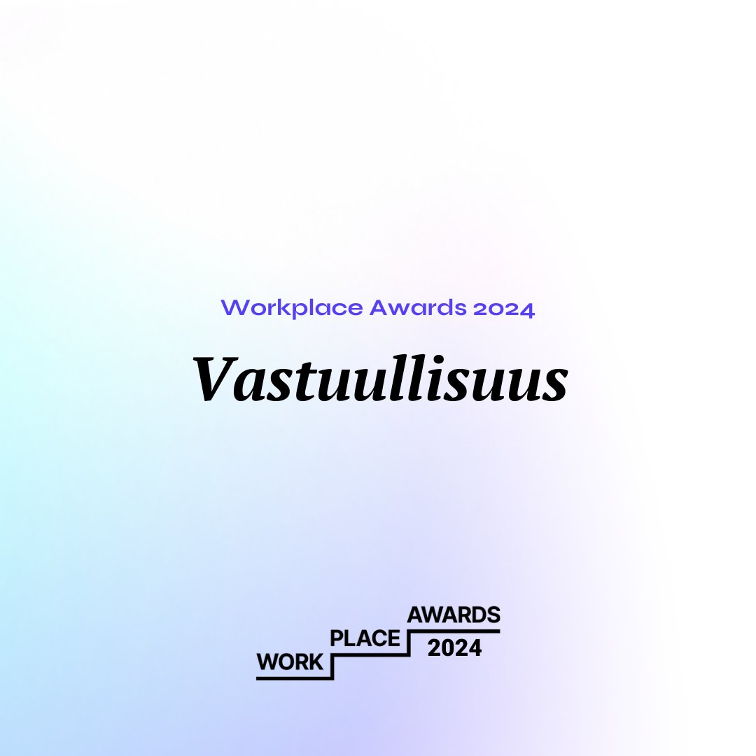 Vastuullisuus ei ole pelkästään velvollisuus, vaan myös mahdollisuus luoda entistäkin vetovoimaisempia ja menestyvämpiä työpaikkoja.♻️ Käy tutustumassa Workplace Awards 2024 -kilpailun Vastuullisuus-kategorian osallistujiin! 👉 rakli.fi/?post_type=new…