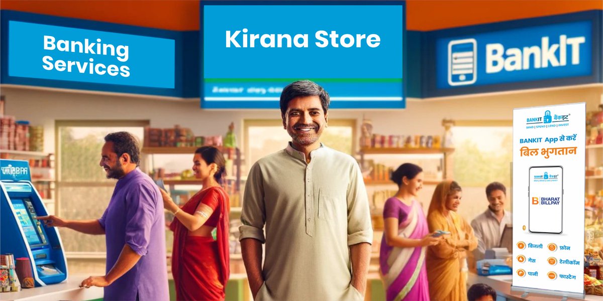 From Corner Store to Financial Powerhouse: Step into the World of BANKIT Agents and Witness the Kirana Revolution!
Click on the link below to read more
linkedin.com/feed/update/ur…

#BANKITMagic #KiranaEmpowerment #FinancialFrontiers #FintechFusion #CommunityChampions #FutureReady