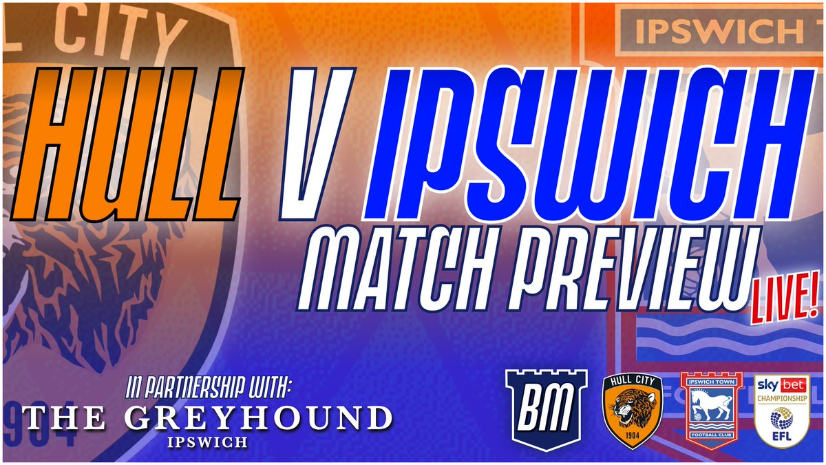 ⏰ **TONIGHT AT 8PM!!** ⚽️ #HCAFC v #ITFC Match Preview 📺 Available live on YouTube then on demand on podcast afterwards 🎧 🤝 @TheGreyhoundIps