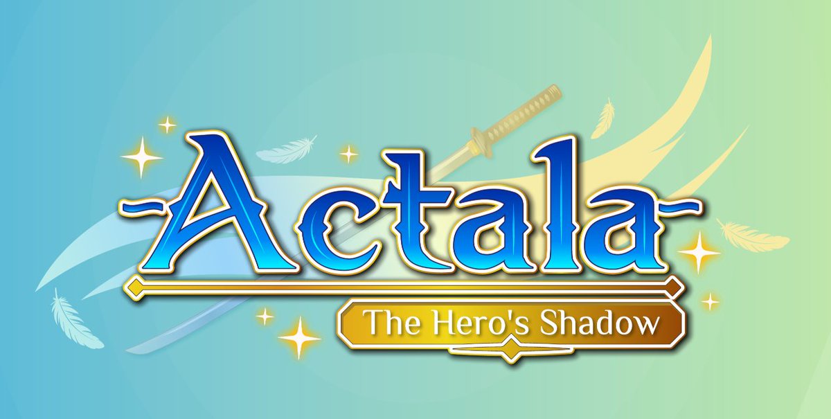 Soft-announcing my #OtomeJam project, a demo revamp of my big fantasy game, Actala! I commissioned a new logo in commemoration 🫡

It'll have all new art, expanded scenes for all the love interests, and an entirely new game engine! 

(🙏 May I finish in time...😭)