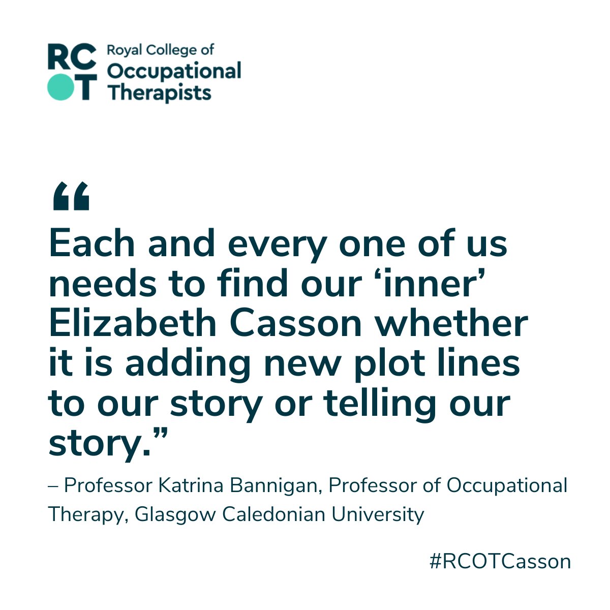 We are super proud of @KatrinaBannigan for Inspiring us to be empowered to tell our stories and join in the social movement to promote the value of occupation and occupational therapy. learnt anything? Leave your thoughts and reflections in the comment session. @GcuOcc @theRCOT