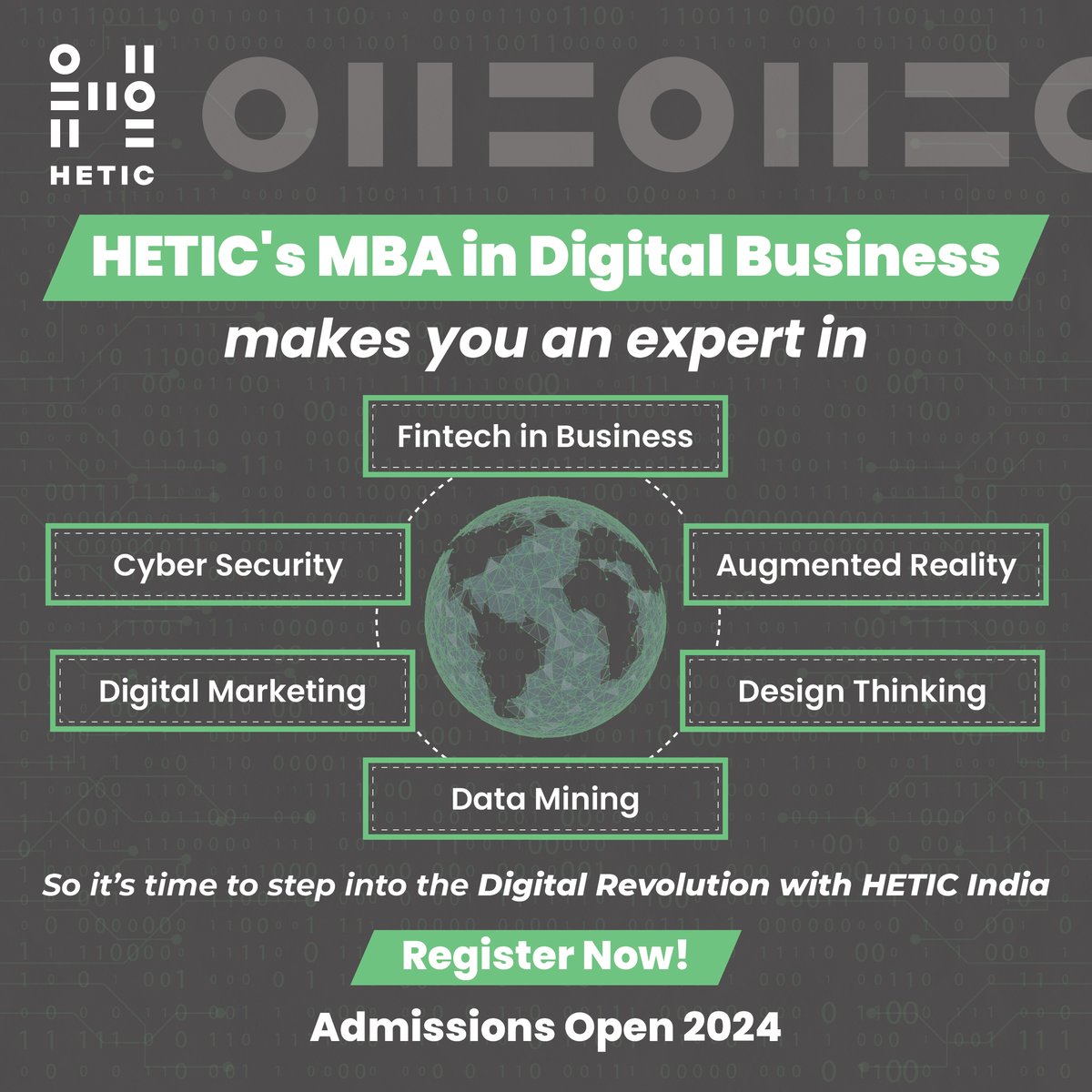 Here's why you should Consider a career in Digital Business from HETIC India to stay competitive and safeguard digital assets.

#digitalbusiness #digitalrevolution #cybersecurity #DigitalMarketing  #designthinking