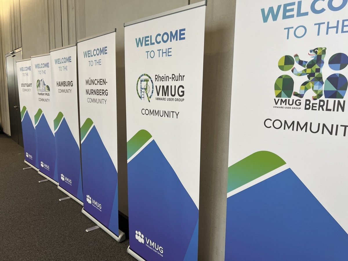 This year’s VMUG UserCon Germany is about to start…
@MyVMUG #VMUG #vExpert @VMUG_RheinRuhr