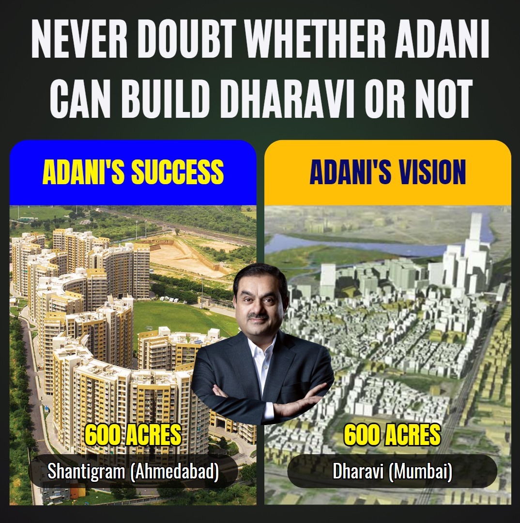 Maharashtra government's and the #AdaniGroup's cooperation on the Dharavi project demonstrates the effectiveness of public-private partnerships in advancing significant development projects