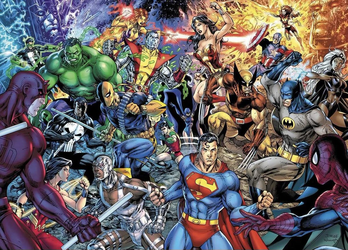 Jim Lee's Marvel vs DC Omnibus cover