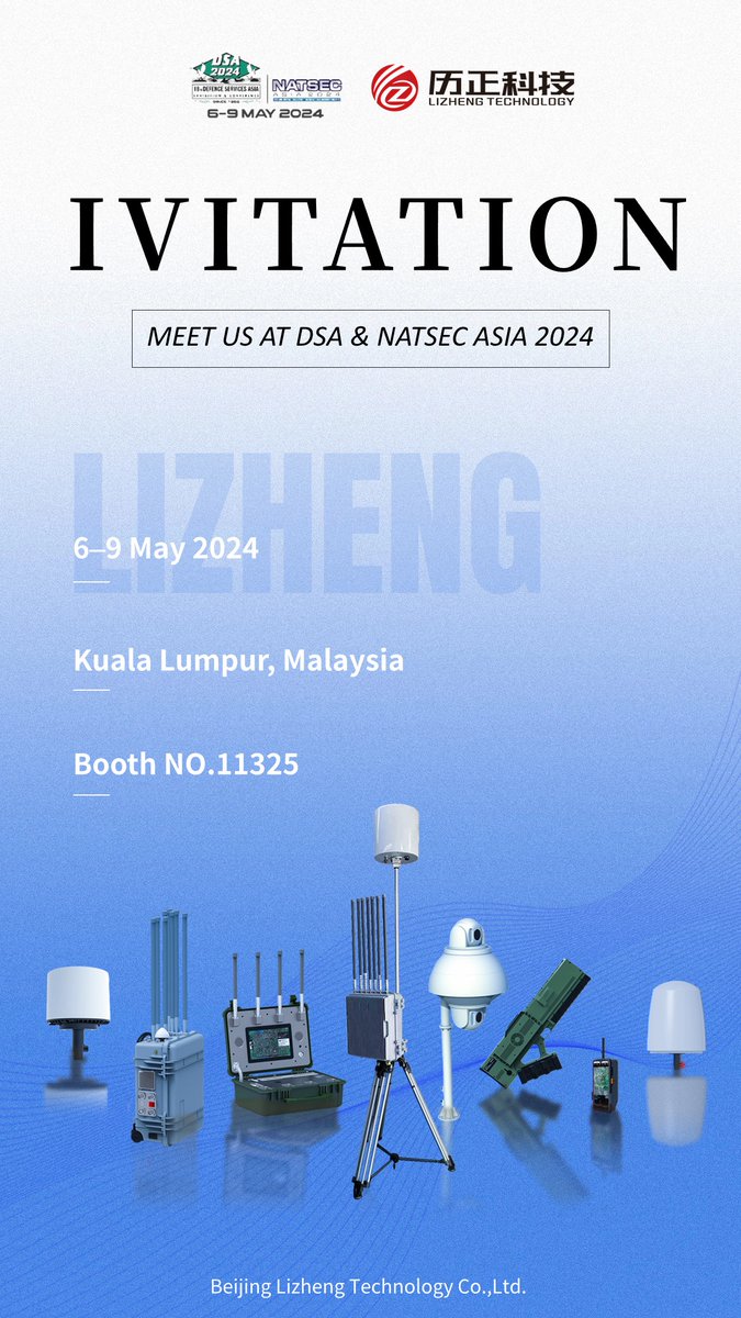 We will be attending DSA & NATSEC ASIA 2024, to be held in Kuala Lumpur, Malaysia, on 6-9 May. If you are also attending this #expo, please feel free to stop by our booth (booth #11325).  Looking forward to seeing you there!😉
@DSAMalaysia #DSA2024 #defenceminister #antidrone