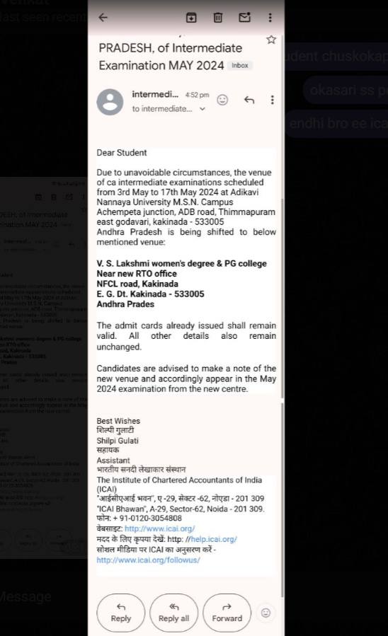 Gentle Reminder for CA students.🔔🔔
There Might be a centre change for your CA exams.Go and check your mail regularly,ICAI is not issuing any notification for the same.
Till Now two exam centres have changed.
#ICAI #icaiexam #castudents #caexam #politics #LokSabhaElections2024