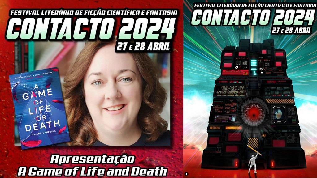 It's my 1st #ComicCon talking about #AGameOfLifeOrDeath 📚️ & it's in #LISBON 🇵🇹 Biblioteca de Marvila 4pm April 28th (in english :) so if you want to chat #Thrillers of #SciFi come along (It's a FREE event :) full prog here imaginauta.net/festival-conta… @IrlEmbLisbon @scholasticuk