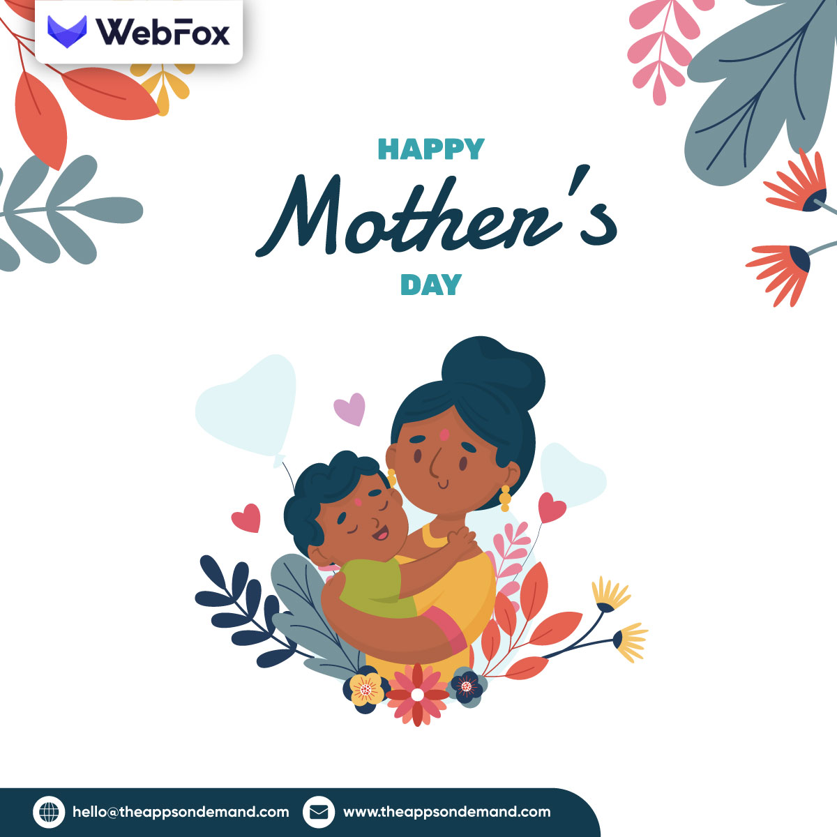 WebFoxx's tweet photo. Wishing a very Happy Mother's Day to all the amazing moms! Your endless love and sacrifices make the world a better place. Here's to celebrating you today and every day. #MothersDay #SuperMom #MomLife #LoveYouMom #FamilyFirst #Webfoxdev https://t.co/w6jDN0APkD