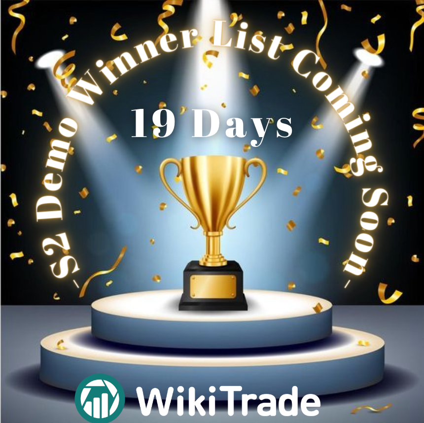lmttml1220's tweet image. 🏆#S2DemoAwardsCountdown🎯

Just 19 days left before our S2 Demo awards ceremony!  👏

Want to be like them? Join us &amp;amp; learn from the best with #WikiTrade. Weekly challenges await! 💪

#LearnAndWin #JoinTheChallenge