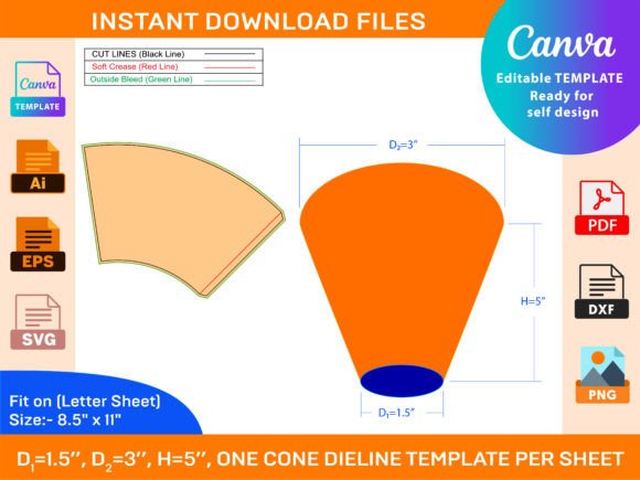 Cones Ice Cream Dieline Template
#food #shoe #Box #Insert #Folding #Gift #Box #packagingdesign #dieline #layout #3D #cutline #design #template #trimline #blueprint #Food #paper #sliding