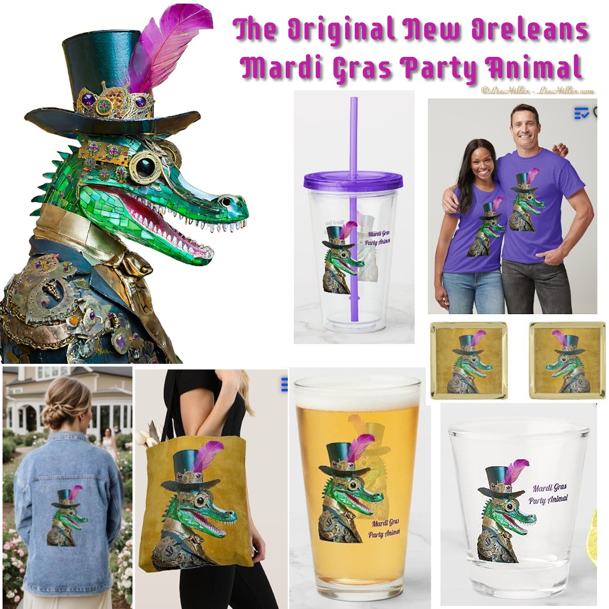 ✨🃏🎭🎉⚜👑⚜🎉🎭🃏✨
The Mardi Gras NOLA Party Animal
zazzle.com/collections/11…

#Alligator #PartyAnimal #MardiGras #homedecor #giftideas #MardiGras2025 #partysupplies #MardiGrasParty #MardiGraCrew #NOLA #tshirts #tumbler #beerglass #shotglass #barware #totebag #jacket
