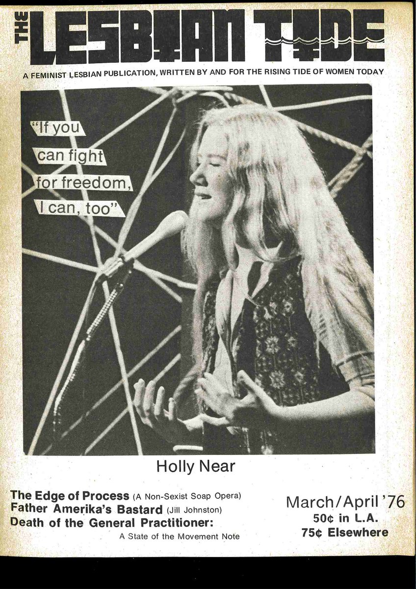 @LSELibrary @womenslibrary @LSEGenderTweet @WomensHistNet @LSESpectrum The Lesbian Tide (1971–1980) LA chapter of the Daughters of Bilitis. first national lesbian periodical in the US and the first US magazine to use the word 'lesbian' in the title. one of many LGBT Plus titles from @LSELibrary @LSESpectrum @MediaLSE @LSEGenderTweet #LVW24