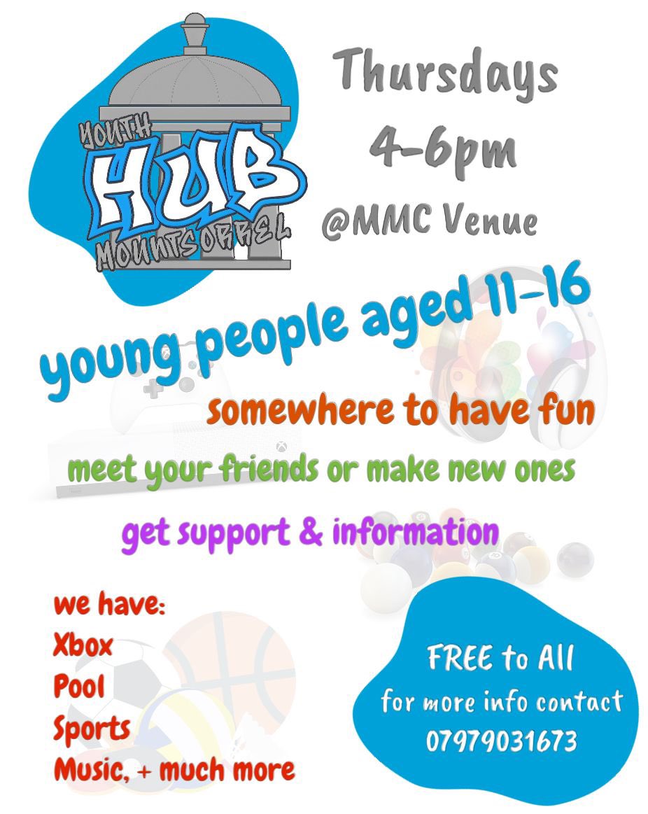 Youth Hub, Mountsorrel
4-6pm today
@ The @MMCvenue 
FREE to all
11-16 year olds
See you there