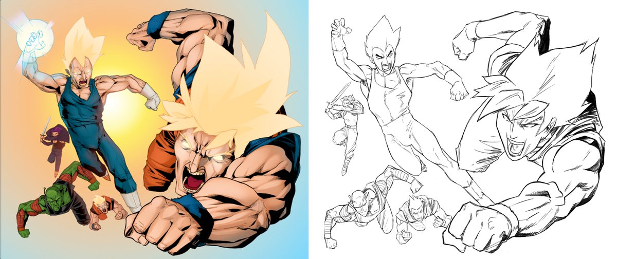 I mean, apart from the constant drawing of him as a child, as an adult? yes once. the piece on the left is like from 2008, and then the second says its from 2018, but that doesnt sound right