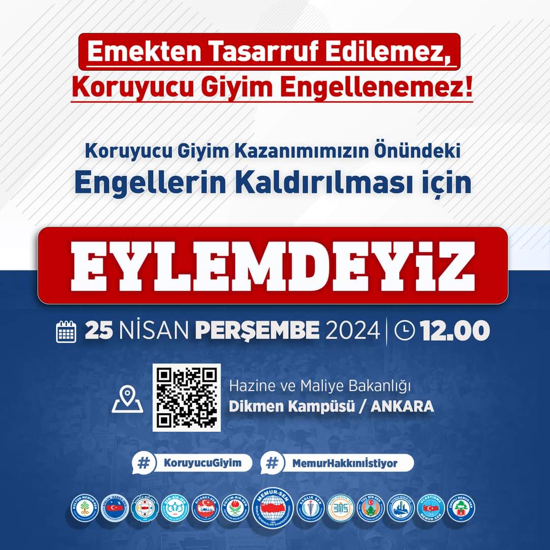 Koruyucu giyim hakkımızın önündeki engellerin kaldırılması için Eylemdeyiz!!

Tüm sendikalarımızı da eylem kararı almaya ve eylemimize davet ediyoruz. 

Tüm Ulaştırma emekçilerini eyleme davet ediyoruz.