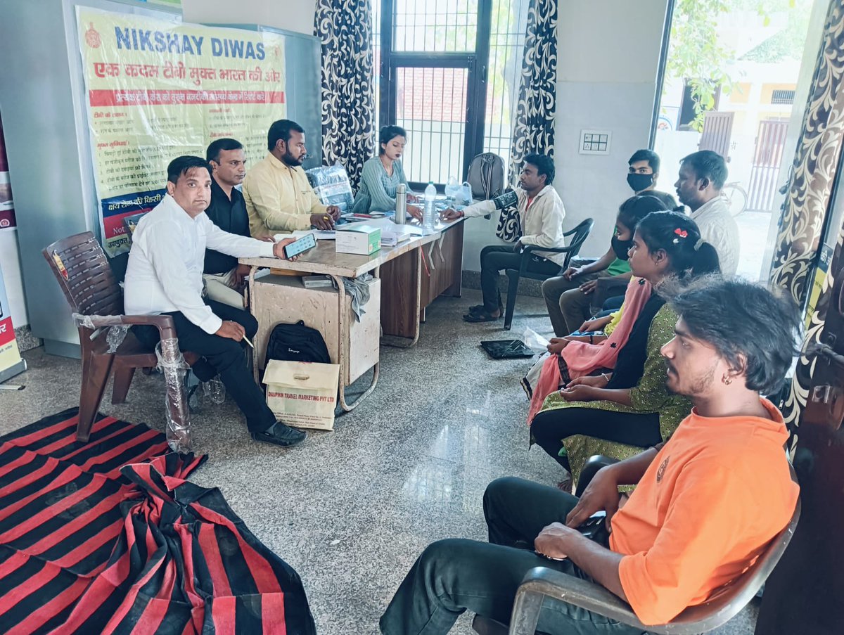 Examination of TB patients on Nikshay Diwas at HWC Azizulapur ,TU Panipat II District Panipat#TBMuktBharat #EndTB #TBHaregaDeshJeetega #NikshayMitra #Tuberculosis
@TbDivision @mansukhmandviya @DrBharatippawar @mygovindia
@anilvijminister @hitesh_verma @MoHFW_INDIA