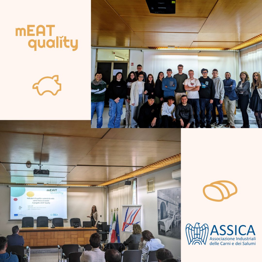 SSICA - Research Foundation hosted ITS Tech&Food students for #madeinitaly day. They discussed ham authenticity indicators and presented @mEATqualityEU.

@WUR @up_poznan @crpasocial @AarhusUni_int @Ecovalia