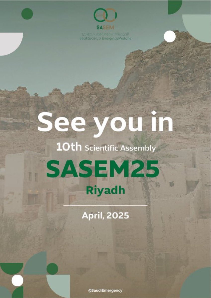 The 10th SASEM scientific assembly will be in Riyadh April 2025. See you all in Riyadh.