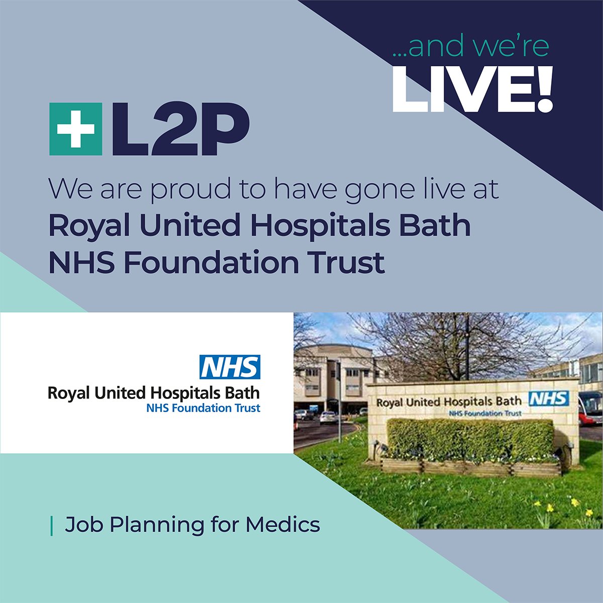 L2P Enterprise Ltd is delighted to be working with Royal United Hospitals Bath NHS Foundation Trust, and we are even more excited to be live with electronic medics job planning.
#nhs #nhsworkforce #l2p #jobplanning #nhsdigital