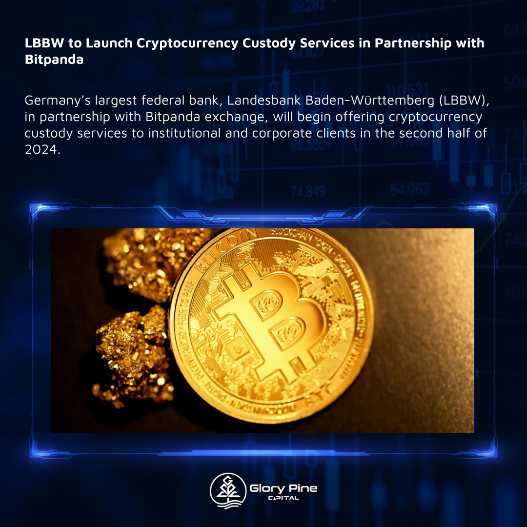 LBBW to Launch Cryptocurrency Custody Services in Partnership with Bitpanda

#gpc #glorypinecapital #preciousmetals #trading #investment