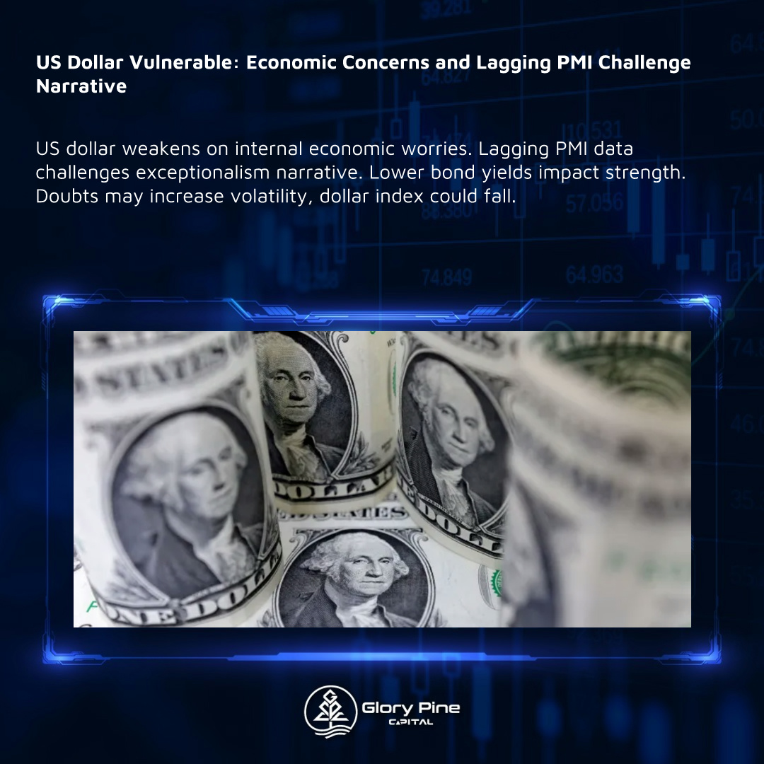 US Dollar Vulnerable: Economic Concerns and Lagging PMI Challenge Narrative

#gpc #glorypinecapital #preciousmetals #trading #investment