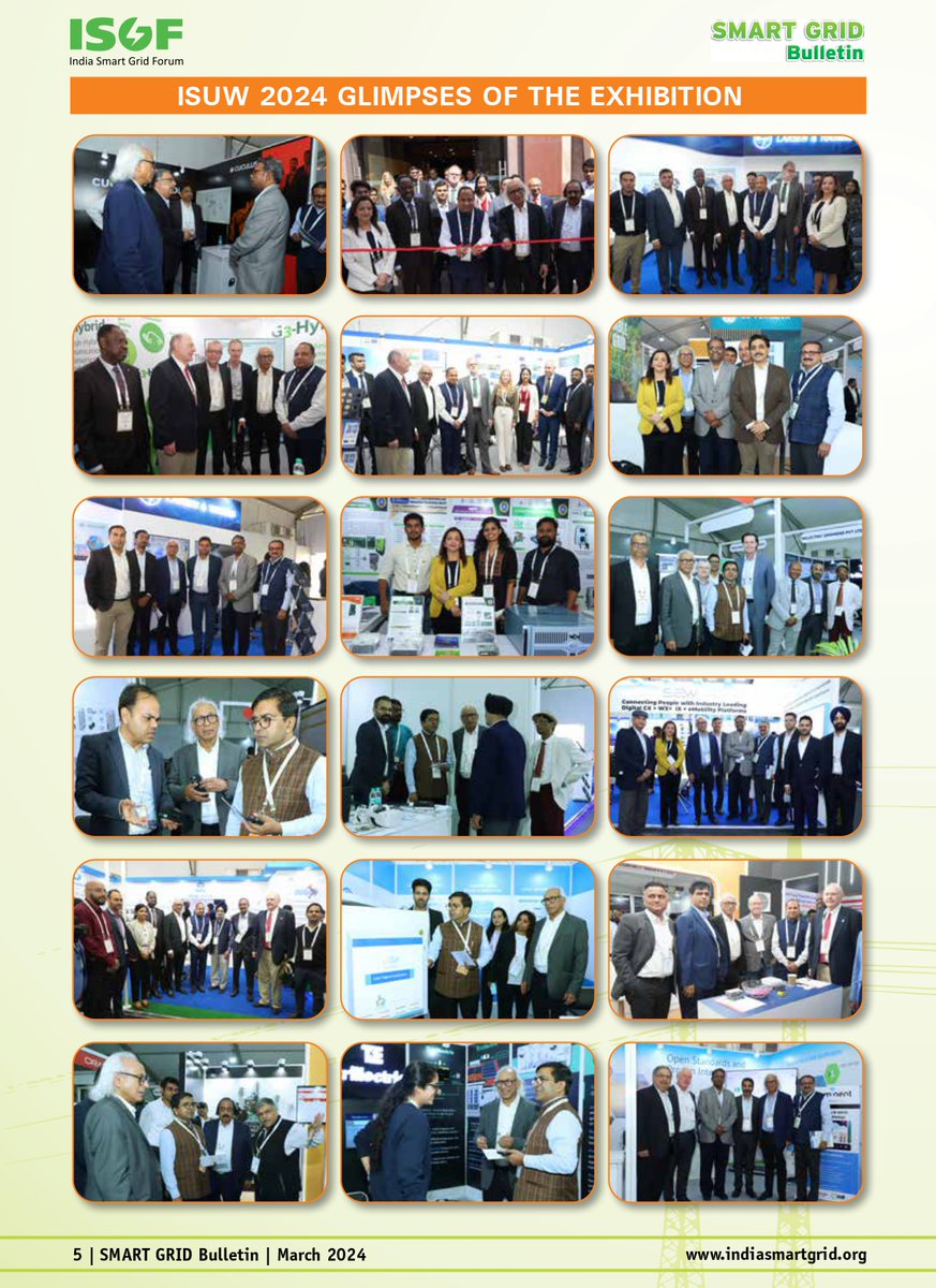 ISGF #SmartGrid Bulletin | Explore the glimpses of the ISUW 2024 exhibition in the latest issue of ISGF Smart Grid Bulletin

Read details at following link - bit.ly/3QhXbdv